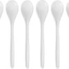 6x Eierlepeltjes Wit Kunststof 13 Cm - Keukengerei - Keukenbenodigdheden - Bestek - Lepels/lepeltjes Voor Koffie/thee/dessert/eieren -Kook Verkoop 1200x937 7