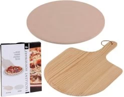 Merkloos Excellent Houseware Pizza-baksteen - Met Pizza-schep