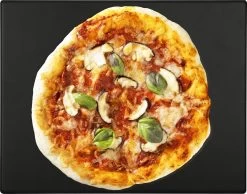 Navaris Pizzasteen XL Voor Oven En Barbecue - Rechthoekige Pizzaplaat 38 X 30 Cm - Inclusief Receptenboek - Keramisch Geglazuurd - Zwart -Kook Verkoop 1200x942 2