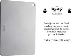 Pizzasteen Van Staal – Pizza Steen - Pizza En Brood Bakken - 40 X 30 X 0,6 Cm - Cadeau Voor Man - Kitchen Steel By Qwality -Kook Verkoop 1200x944 2