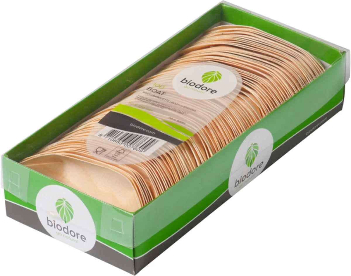 Biodore | Houten | Boot | 50x 100mm | 100 Stuks 3 Biodore | Houten | Boot | 50x 100mm | 100 Stuks