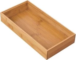 IDesign Bamboe Bakjes Voor Lade Stapelbaar D (15,5 X 30,5 X 5 Cm) - 45 - Stapelbaar & Decoratief