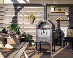 Merkloos MaxxGarden Pizza Oven - Smoker Barbecue Houtskool 45 X 65 X 158cm -Kook Verkoop 1200x956