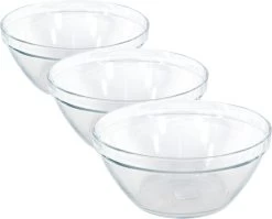 1x Glazen Chipsschalen/keukenschalen Pompei 26 Cm/3.6 Liter - Schalen/kommen/mengkommen Van Glas -Kook Verkoop 1200x965