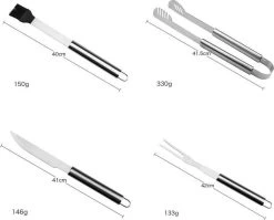 Sens Design BBQ Accesoires - 18 Delig - BBQ Gereedschapset Koffer -Kook Verkoop 1200x969