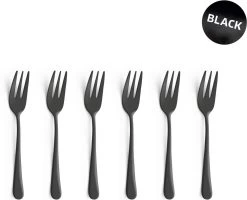 Amefa Taartvorkjes - 6 Stuks - Zwart