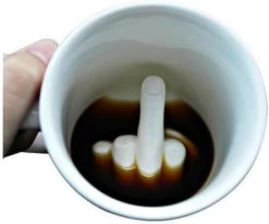 Merkloos Middelvinger Koffiemok - Grappig - Creatief - Perfect Cadeau - Humor - Thee - Melk - Keramiek -Kook Verkoop 1200x997