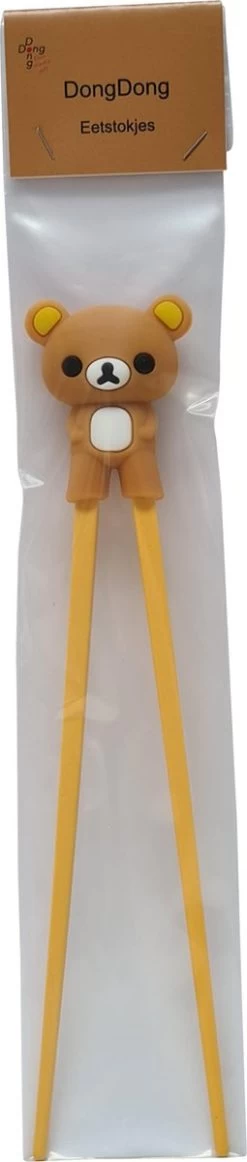DongDong - Eetstokjes Voor Kinderen - Beer Motief - 22.5 Cm - Bruin -Kook Verkoop 255x1200