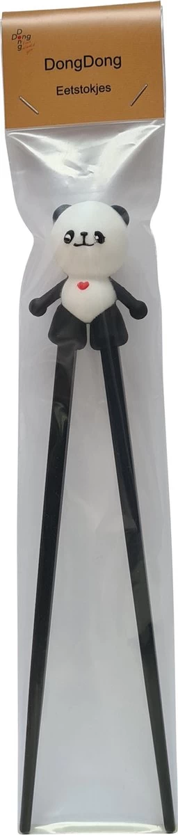 DongDong - Eetstokjes Voor Kinderen - Pandabeer Motief - 22.5 Cm - Zwart Wit 6 DongDong - Eetstokjes Voor Kinderen - Pandabeer Motief - 22.5 Cm - Zwart Wit - Afbeelding 4