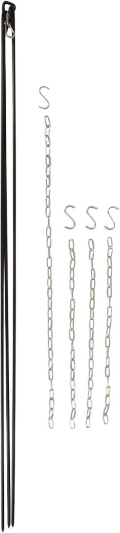 Esschert Design - Driepoot Met Ketting - Haardvuur Accessoires - Staal - Zwart -Kook Verkoop 272x1200