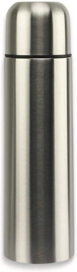 Excellent Basis Thermoskan | Isolatiekan Bullet 0.75 Ltr | Roestvrijstale Drinkbeker | Zilver -Kook Verkoop 341x1200