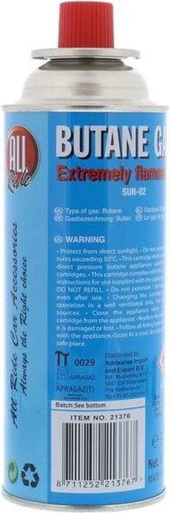 All Ride Butaan Gas / Navulgas -Kook Verkoop 398x1200