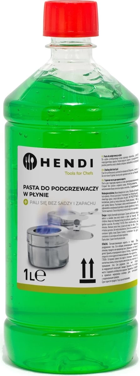 Hendi Brandpasta Voor Chafing Dish - Brandgel Fles - 1 Liter 3 Hendi Brandpasta Voor Chafing Dish - Brandgel Fles - 1 Liter