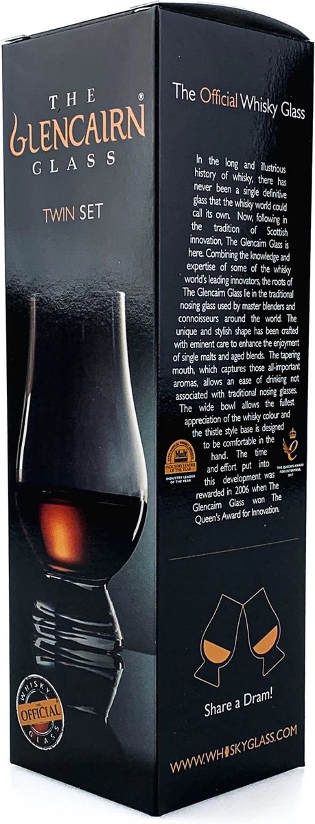 Glencairn 2x Whiskyglas Twinset - Kristal Loodvrij - Made In Scotland 4 Glencairn 2x Whiskyglas Twinset - Kristal Loodvrij - Made In Scotland - Afbeelding 2