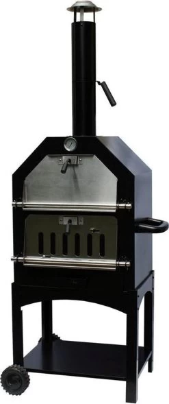 Merkloos MaxxGarden Pizza Oven - Smoker Barbecue Houtskool 45 X 65 X 158cm -Kook Verkoop 503x1200