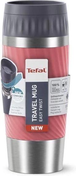 Tefal Travel Mug Easy Twist Thermobeker - Koraalrood - 0,36 Liter -Kook Verkoop 522x1200 1
