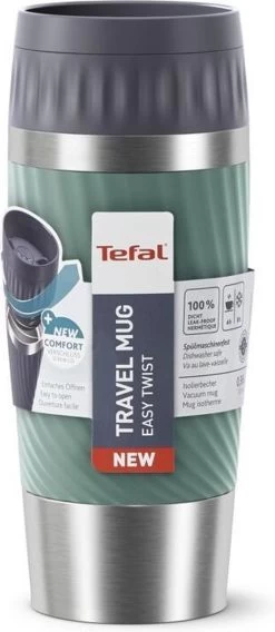 Tefal Travel Mug Easy Twist Thermobeker - Groen - 0,36 Liter -Kook Verkoop 522x1200