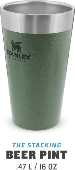 Stanley The Stacking Beer Pint 0,47l - Beker - Hammertone Green -Kook Verkoop 532x1200