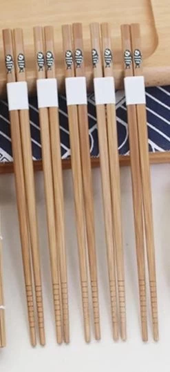 Chopsticks - Bamboe - 5 Paar - Sushi - Giftset -Kook Verkoop 551x1200