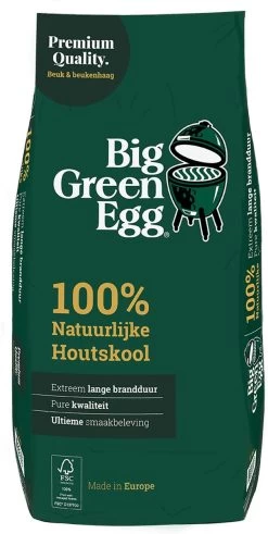 Big Green Egg BigGreenEgg Houtskool Europa 9kg - 1 Zak -Kook Verkoop 604x1200