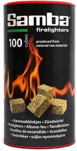 Samba Bruine Aanmaakblokjes Openhaard - 600 Stuks In Kokers - Omdoos -Kook Verkoop 614x1200 1