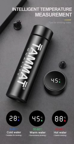 Slimme Thermosfles Met LCD Temperatuur Display - Curver Isolatiefles 0,5 Liter - Dubbelwandige Thermosfles - Thermosbeker - Isoleerfles - Thermoskan - Travel Mug - Bidon Drinkfles - Koffiebeker - Drinkflessen - RVS - Smart Thermos - Metaal -Kook Verkoop 620x1200 2