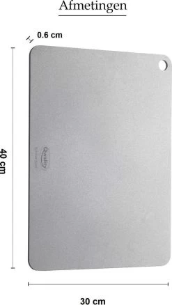 Pizzasteen Van Staal – Pizza Steen - Pizza En Brood Bakken - 40 X 30 X 0,6 Cm - Cadeau Voor Man - Kitchen Steel By Qwality -Kook Verkoop 677x1200