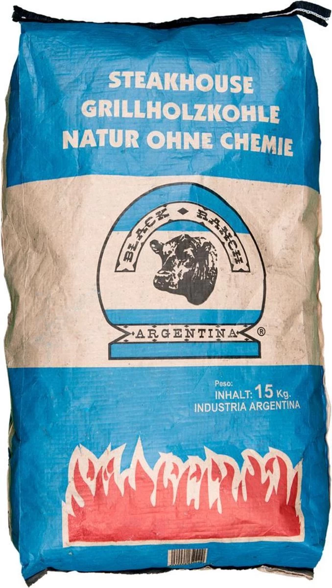 Black Ranch Houtskool 15 Kg – Quebracho – 1 Zak 4 Black Ranch Houtskool 15 Kg – Quebracho – 1 Zak - Afbeelding 2