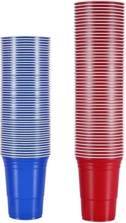 Merkloos Beerpong - 50 Stuk(s) Blue Cups & Red Cups Inc. 3 Ballen - Beerpong Drankspel - Plastic Bekers -Kook Verkoop 682x1200 2