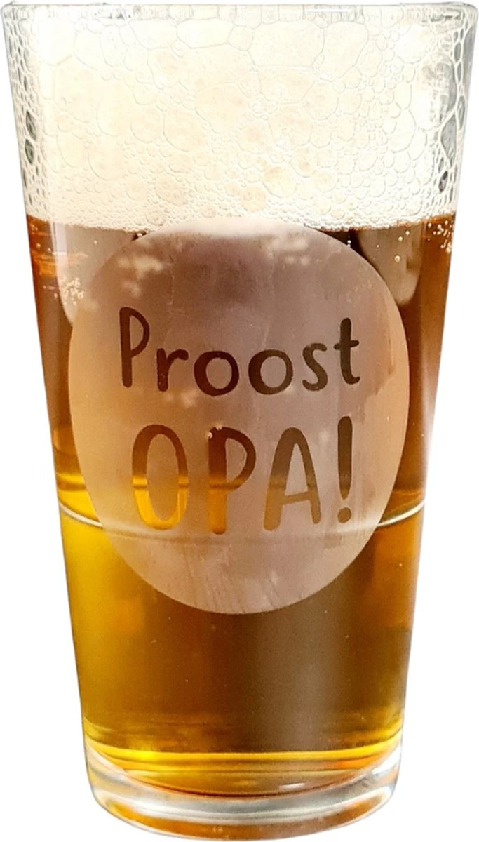 Bierglas Proost Opa – Vaderdag Cadeau - Cadeaupakket – Geschenk Pakket – Cadeautje Met Tekst – Bierpakket 3 Bierglas Proost Opa – Vaderdag Cadeau - Cadeaupakket – Geschenk Pakket – Cadeautje Met Tekst – Bierpakket