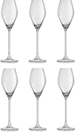 Libbey Champagneglas Iduna – 200 Ml / 20 Cl - Set Van 6 - Elegant Design - Hoge Kwaliteit - Vaatwasserbestendig