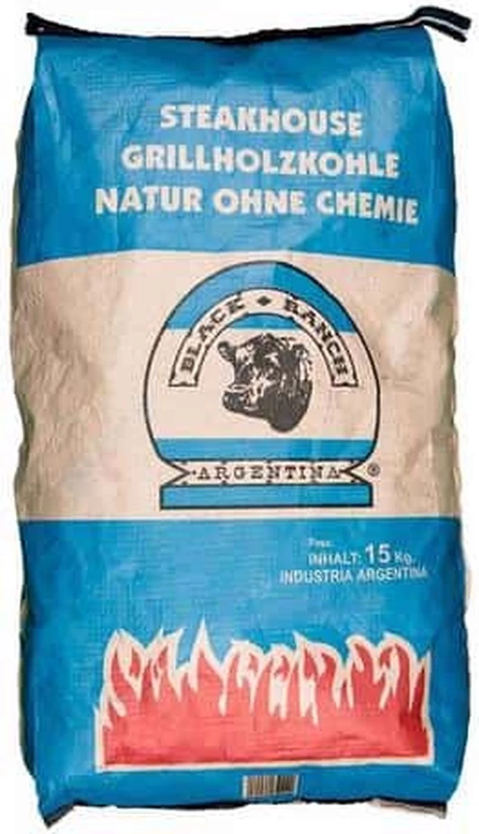 Black Ranch Houtskool 15 Kg – Quebracho – 1 Zak 3 Black Ranch Houtskool 15 Kg – Quebracho – 1 Zak