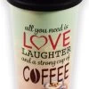 Travel Mug - 450 Ml - Koffiebeker To Go - Mok Koffie Of Thee Reisbeker, Koffiebeker - Coffee To Go Beker - CRUISING TRAVEL MUG - To-Go Beker All You Need Is Love Kleine Formaat -Kook Verkoop 714x1200