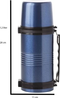 MacGyver Thermosfles Rvs - Thermoskan 1,2 Liter 28cm - Onbreekbaar - Blauw -Kook Verkoop 732x1200 1
