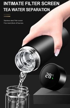 Slimme Thermosfles Met LCD Temperatuur Display - Curver Isolatiefles 0,5 Liter - Dubbelwandige Thermosfles - Thermosbeker - Isoleerfles - Thermoskan - Travel Mug - Bidon Drinkfles - Koffiebeker - Drinkflessen - RVS - Smart Thermos - Metaal -Kook Verkoop 784x1200 1