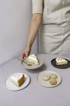 Gebaksbordjes - Taart Bordjes - 4 Stuks - Vaatwasser Bestendig - Keramiek - Wit - Beige - Bruin - Naturel -Kook Verkoop 800x1200 36