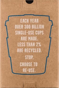 Ecoffee Cup Dotonburi PLA - Koffiebeker To Go 350 Ml - Blauw Siliconen -Kook Verkoop 812x1200