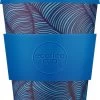 Ecoffee Cup Dotonburi PLA - Koffiebeker To Go 350 Ml - Blauw Siliconen