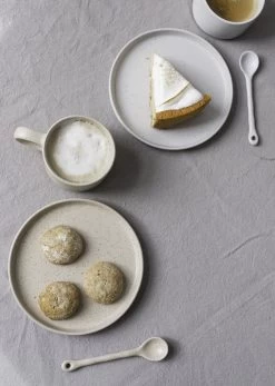 Gebaksbordjes - Taart Bordjes - 4 Stuks - Vaatwasser Bestendig - Keramiek - Wit - Beige - Bruin - Naturel -Kook Verkoop 855x1200 3