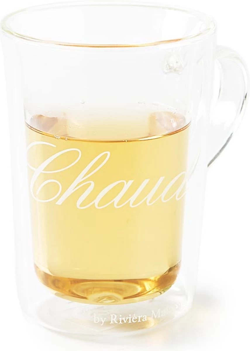 Riviera Maison Dubbelwandig Theeglas, Koffieglas Met Tekst - C'est Chaud Mug - Transparant - Glas 270 Ml - 1 Stuk 9 Riviera Maison Dubbelwandig Theeglas, Koffieglas Met Tekst - C'est Chaud Mug - Transparant - Glas 270 Ml - 1 Stuk - Afbeelding 7