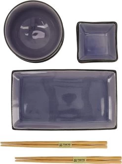 Tokyo Design Studio Glassy Blue Sushi Servies - 8 Delig - 2 Persoons -Kook Verkoop 895x1200 1