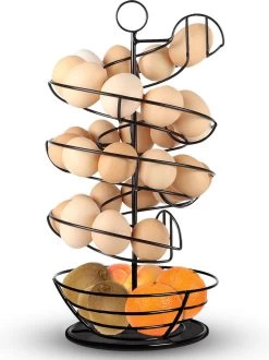 Eiermand – Eierrek – Eierhouder – Eieren – Zwart - Pasen - Tot 40 Eieren - 360° - BAULK® -Kook Verkoop 897x1200 3