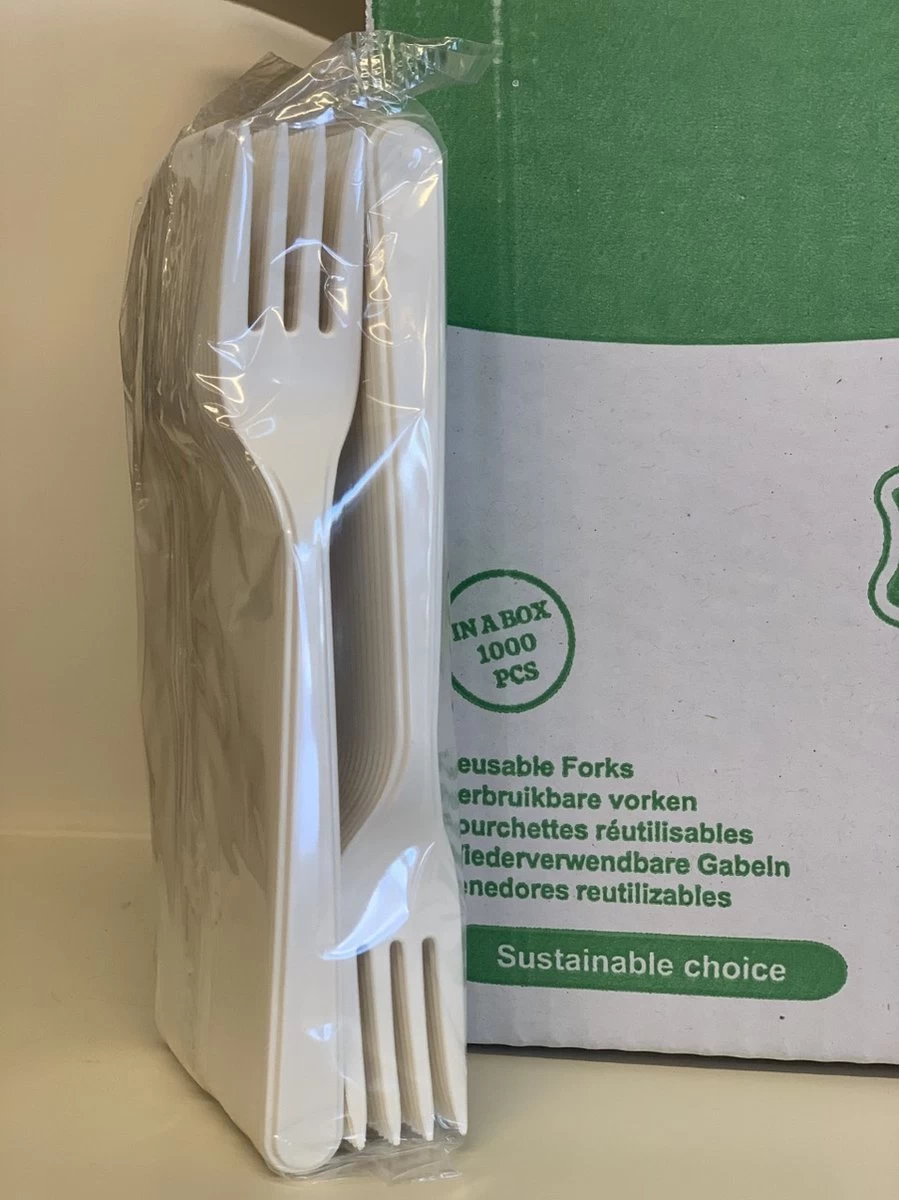 Reflex Vork Luxe 18cm | Herbruikbare Vorken | 50 Stuks 3 Reflex Vork Luxe 18cm | Herbruikbare Vorken | 50 Stuks