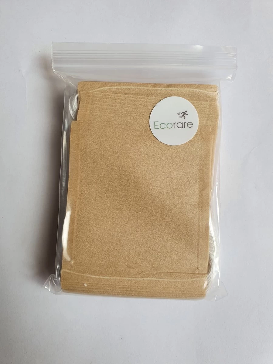 Ecorare - Theezakjes Voor Losse Thee - Lege Theezakjes - 100 Stuks - 6x8 Cm - 3 Verschillende Maten 4 Ecorare - Theezakjes Voor Losse Thee - Lege Theezakjes - 100 Stuks - 6x8 Cm - 3 Verschillende Maten - Afbeelding 2