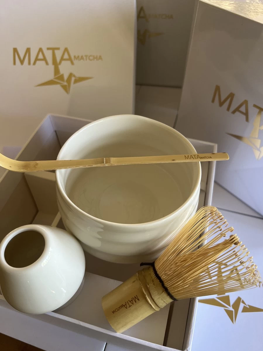 MataMatcha Starterset - Wit Keramiek - 4-delig - Complete Matcha Kit 3 MataMatcha Starterset - Wit Keramiek - 4-delig - Complete Matcha Kit