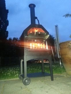 Merkloos MaxxGarden Pizza Oven - Smoker Barbecue Houtskool 45 X 65 X 158cm -Kook Verkoop 900x1200 13