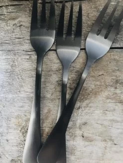 Merkloos Gebaksvorkje - Dessertvorkje ZWART - 6 Stuks - Koffie - Roestvrijstaal - Geslepen - RVS - Mat - Vaatwasserbestendig - Vaatwasser - Hoge Kwaliteit Servies - Koffielepel - Ijslepel - Dessertvork - Dessert -Kook Verkoop 900x1200 33