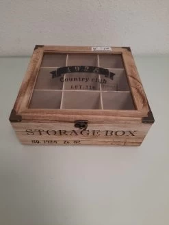 Merkloos Houten Theekist - 9-vaks Theedoos 11 Merkloos Houten Theekist - 9-vaks Theedoos -Kook Verkoop 900x1200 35