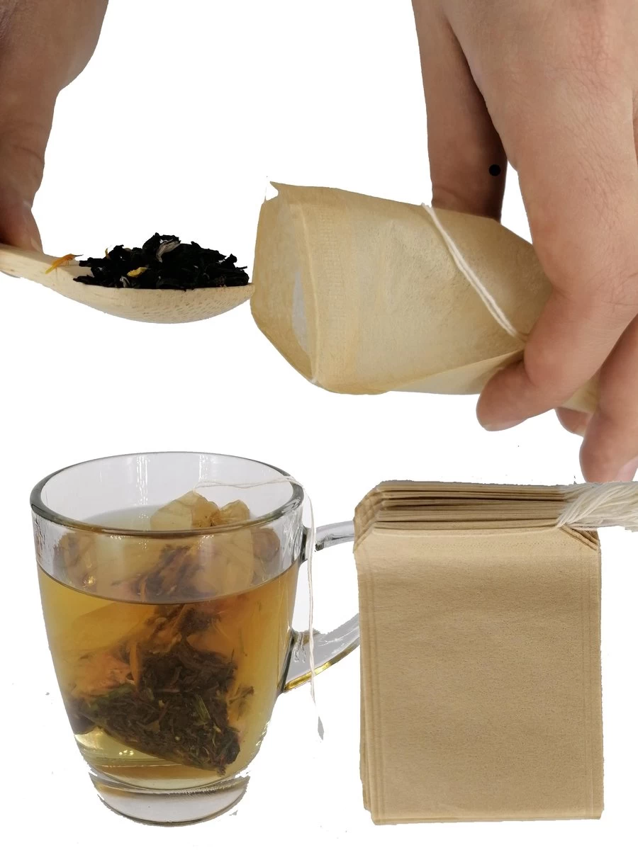 Merkloos 200x Lege Theezakjes - Papieren Theefilters Met Trekkoordje - Ongebleekt - 9 X 7 CM 3 Merkloos 200x Lege Theezakjes - Papieren Theefilters Met Trekkoordje - Ongebleekt - 9 X 7 CM