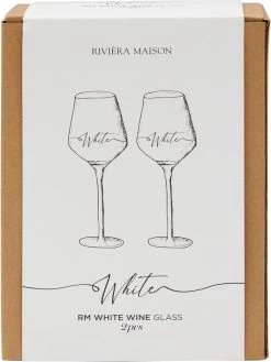 Riviera Maison Wijnglazen Witte Wijn - RM White Wine Glass - Transparant - Set 2 Stuks -Kook Verkoop 900x1200 41